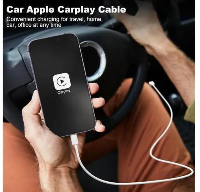 Alt view image 5 of 7 - Car Carplay Cable USB A to Lightning Cable MFi Certified Charger Cord Compatible with iPhone 14pro max/14/13/12/11/XS/XR/X/8/7 iPad 4/5/6/7/8 Air 2/3 Car Charging Cable (3FT)