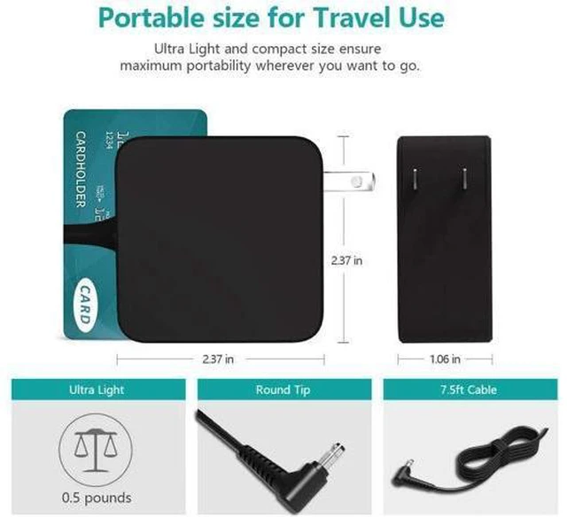 Alt view image 3 of 5 - 45W-Laptop-Charger Fit for Lenovo-Ideapad-Model-ADL45WCC PA-1450-55LL ADP-45DW B ADL45WCH ADL45WCG PA-1450-55LZ AC Power Adapter Supply Cord