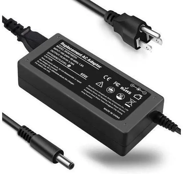 Main image of 65W 45W Charger Replacement for Laptop Inspiron 11/13/14/15/17 3000 5000 7000 Series 3583 3593 5570 Latitude E5450 XPS 13-65 45 Watt AC 2-in-1 Computer Adapter Power Cord 4.5 * 3.0 mm Jack
