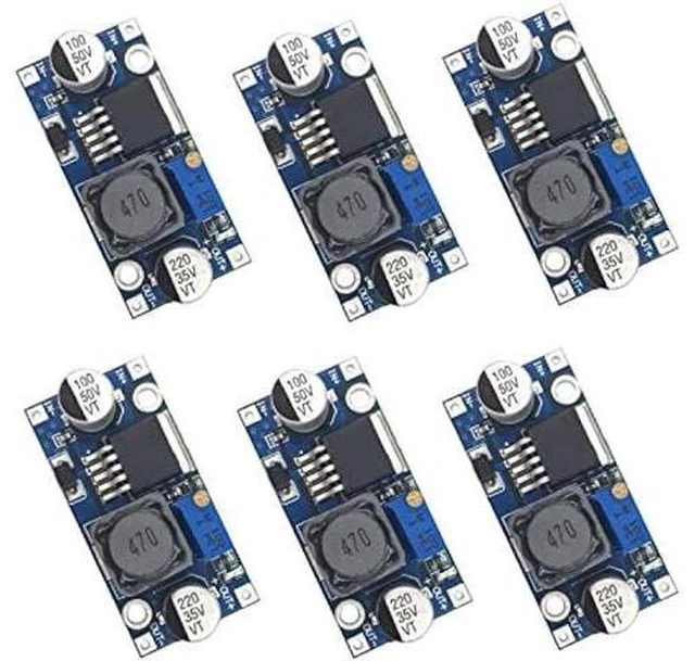 Main image of 6 Pack LM2596 DC to DC High Efficiency Voltage Regulator 3.2-35V to 1.25-30V Buck Converter DIY Power Supply Step-Down Module