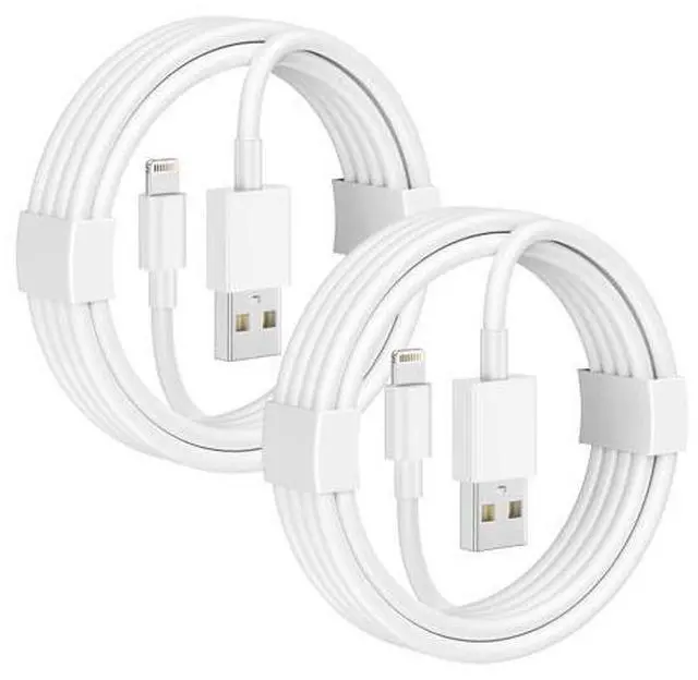 Main image of Car Carplay Cable 2Pack Car Charger Cord USB A to Lightning Cable for iPhone 14/13/12/11/Pro Max/XS/XR/X/8/7/6 Plus/SE iPad 9/8/7/6/5 iPad mini 5/4/3/2 Air 3/2 Fast Charging Cord 3FT White