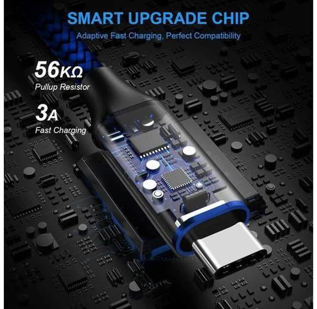 Alt view image 2 of 6 - etguuds USB C Cable 15ft, Extra Long USB Type C Cable Fast Charge USB-A 2.0 to USB-C Charger Cable, Premium Nylon Braided Charging Cord - Blue