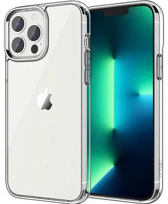 Main image of Case for iPhone 13 Pro 6.1-Inch Non-Yellowing Shockproof Phone Bumper Cover Anti-Scratch Clear Back (Clear)