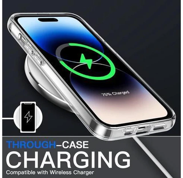 Alt view image 4 of 6 - Case for iPhone 14 Pro Max 6.7-Inch Non-Yellowing Shockproof Phone Bumper Cover Anti-Scratch Clear Back (Clear)
