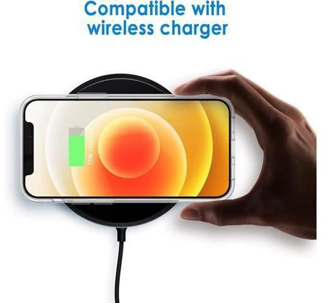 Alt view image 4 of 6 - Case for iPhone 12/12 Pro 6.1-Inch Non-Yellowing Shockproof Phone Bumper Cover Anti-Scratch Clear Back (HD Clear)