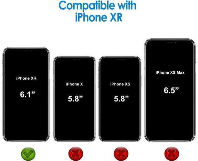 Alt view image 2 of 7 - Case for iPhone XR 6.1-Inch Non-Yellowing Shockproof Phone Bumper Cover Anti-Scratch Clear Back (Clear)