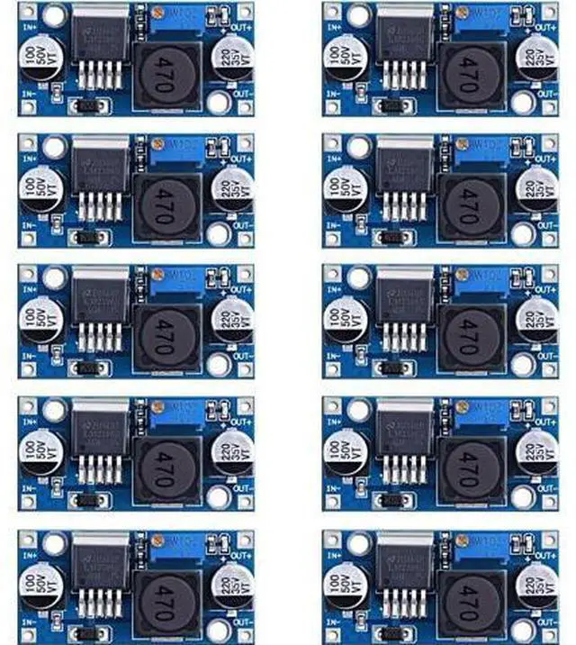 Main image of 10 Pack LM2596 DC-DC Adjustable Buck Converter 3.0-40V to 1.5-35V Power Supply Step Down Voltage Regulator Module