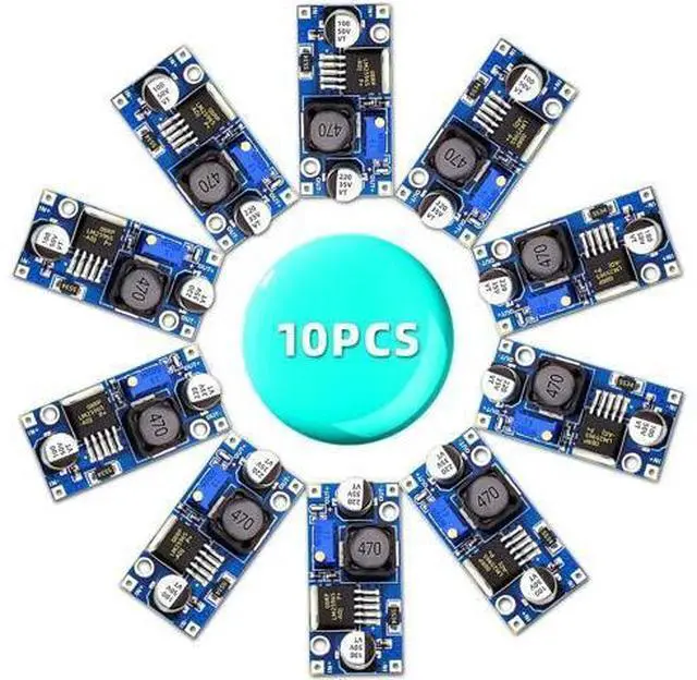 Alt view image 7 of 7 - 10 Pack LM2596 DC-DC Adjustable Buck Converter 3.0-40V to 1.5-35V Power Supply Step Down Voltage Regulator Module