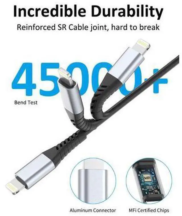 Alt view image 4 of 6 - Coiled Lightning Cable 2 Pack Retractable iPhone Charger Cord for Car USB to Lightning Cable Fast Charging Compatible with CarPlay iPhone 14 13 12 11 Pro Max Mini 10 8 Plus XR SE AirPods