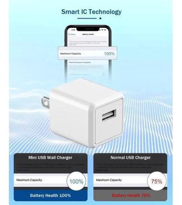Alt view image 3 of 7 - iPhone Charger Long 6FT iPhone Charger 2Pack iPhone Cord 6feet USB to Lightning Cable Quick Fast Charging Data Sync Cord USB Wall Charger Block Adapter for iPhone 14/13/12/11/XS/XR/X/8/7/5/SE2022/iPad