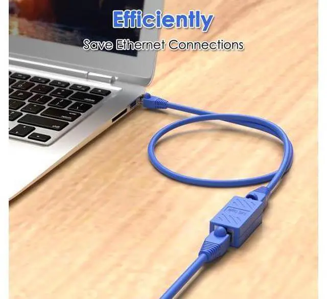 Alt view image 7 of 7 - Network Coupler, Ethernet Cable Extender Female to Female, Cat6 Inline Couplerin, Cat5 Connectors, for Cat7/Cat6/Cat5/Cat5e Ethernet Extension Cable (10 Pack Blue)