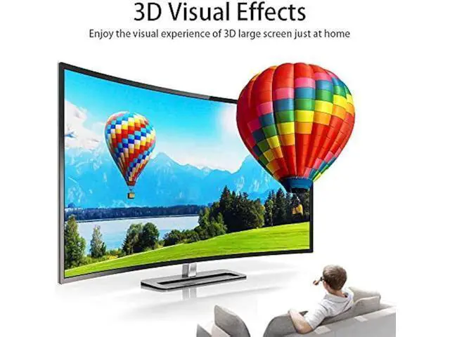 Alt view image 4 of 5 - HDMI Cable 4K 40 Foot, 4K 60HZ High Speed 18 Gbps HDMI 2.0 Cable, HDR, HDCP 2.2/1.4, 3D, 2160P,1080P 28AWG HDMI Cord for UHD Samsung TV, Monitor, PS4/3, Xbox One