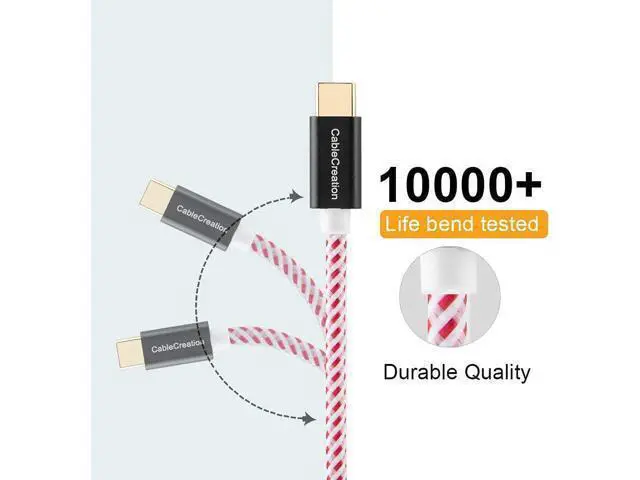 Alt view image 4 of 7 - Short USB C Cable 0.8 FT USB A to USB C Cable USB to C Cable Braided Fast Charging Cable 3A 480Mbps Data, Compatible with MacBook Air Chromebook Pixel Galaxy S21 S20 S10 25CM/Red