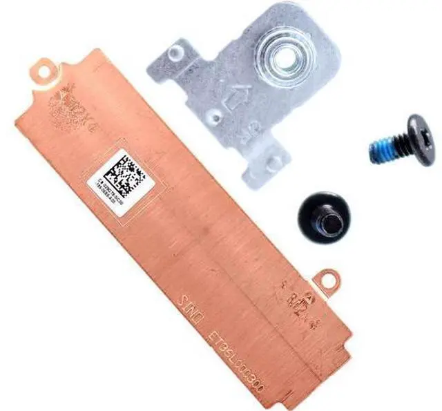 Main image of Slot 2/Slot 1 M.2 2280 SSD Heatsink 26X1Y w/Support Bracket MHKK8 Set for Dell Alienware M15 R5 Ryzen Edition M15 R6