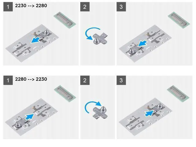 Alt view image 5 of 7 - Fleshy Leaf 2nd M.2 2280 SSD Heatsink Thermal Shield w/Support Bracket Replacement for Dell G7 15 7500 G7 17 7700 Gaming Laptop 0KKCTR KKCTR 0PXNWV PXNWV
