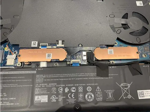 Alt view image 6 of 6 - 2nd Second 2280 M.2 SSD Heatsink Hard Drive Cover Thermal Shield for Dell Alienware M15 R3 R4 M17 R3 R4 ET2VR000300 RT4G1 0RT4G1