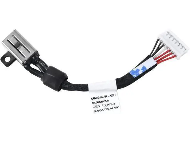 Alt view image 6 of 7 - Replacement DC Jack Power Cable Charging Port Harness for Dell XPS 15 9550 9560 P56F Precision 5510 5520 Series 64TM0 064TM0 AAM00 DC30100X300 DC30100X200 - OEM