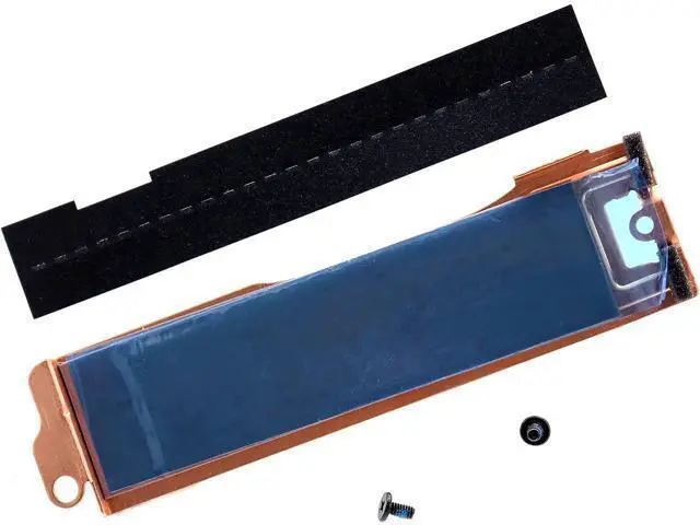 Alt view image 3 of 6 - Slot 2 M.2 2280 SSD Heatsink Cover 0JFF2T JFF2T SSD2 Thermal Bracket wInsulation Sheet for Dell XPS 17 9700 9710 Precision 17 5750, (0HFD3T)