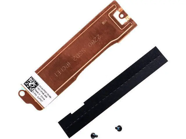 Alt view image 5 of 6 - Slot 2 M.2 2280 SSD Heatsink Cover 0JFF2T JFF2T SSD2 Thermal Bracket wInsulation Sheet for Dell XPS 17 9700 9710 Precision 17 5750, (0HFD3T)