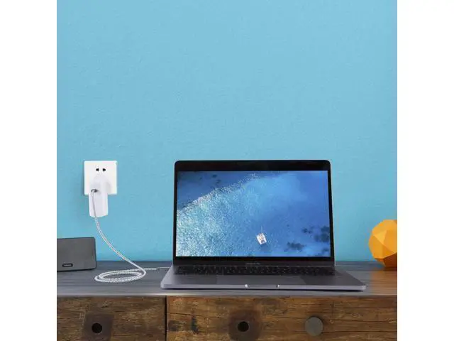 Alt view image 7 of 7 - USB C Cable 1m 3.3FT 60W USB C to USB C Fast Charging Cable USB Type-C to C Cable Braided 3A 60W 480Mbps Data for MacBook Pro Air iPad Air Pro S21/S20+/S20 Pixel 4/5 etc. Space Gray