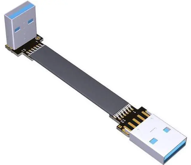 Main image of ADT-Link USB 3.0 Cable USB to USB Cable Type A Male to Male Extension Cable Super Speed HDD 90/270 Degree Angle Up/Down Angled (10cm,S1-S3)