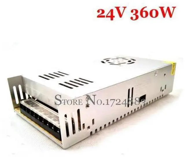 Main image of 24VDC 15A 360W Switching Power Supply Driver for Industrial equipment AC 100~240V Input to DC 24V