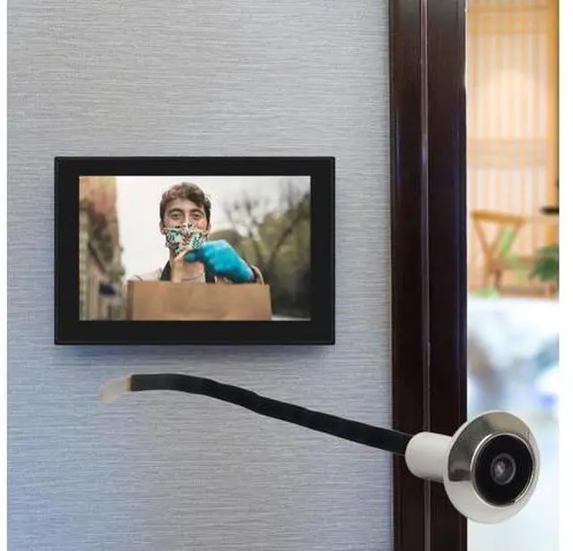 Main image of 4.3inch Peephole Doorbell Anti-theft Cat Eye Door Bell IR Night Vision Electronic Peephole Viewer Energy-saving for Home Outdoor