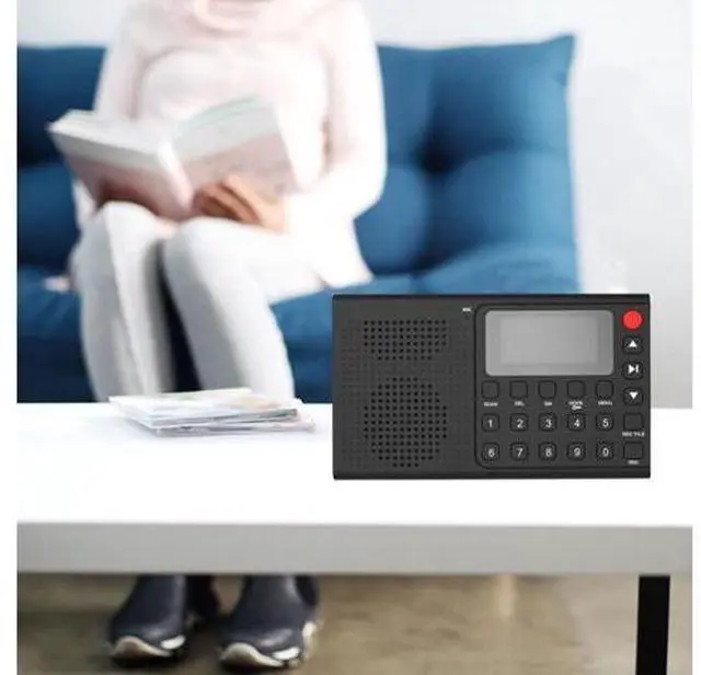 Main image of AM FM SW MP3 Music Player AUX Jack Full Band MP3 Stereo Radio Type-C Charging Stereo Radio Recorder Alarm Clock Built-in Speaker