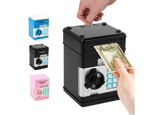 Alt view image 2 of 2 - Electronic Piggy Bank Safe Box Money Boxes for Children Digital Coins Cash Saving Safe Deposit ATM Machine Kid Christmas Gift