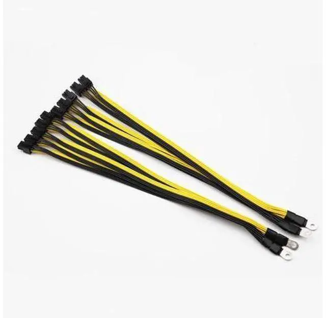 Main image of 6Pin*10 PSU PCI-E Power Supply Cable 6Pin Connectors Lines Compatible with BTC ETH Rig Bitcoin WhatsMiner Antminer