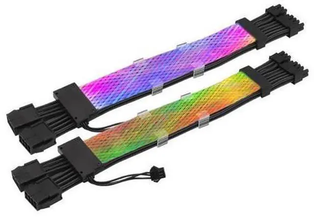Main image of RGB Single Head Light 8Pin Extension Cable For 2Pin 8Pin*2 Mesh Graphics Card Extension Cable