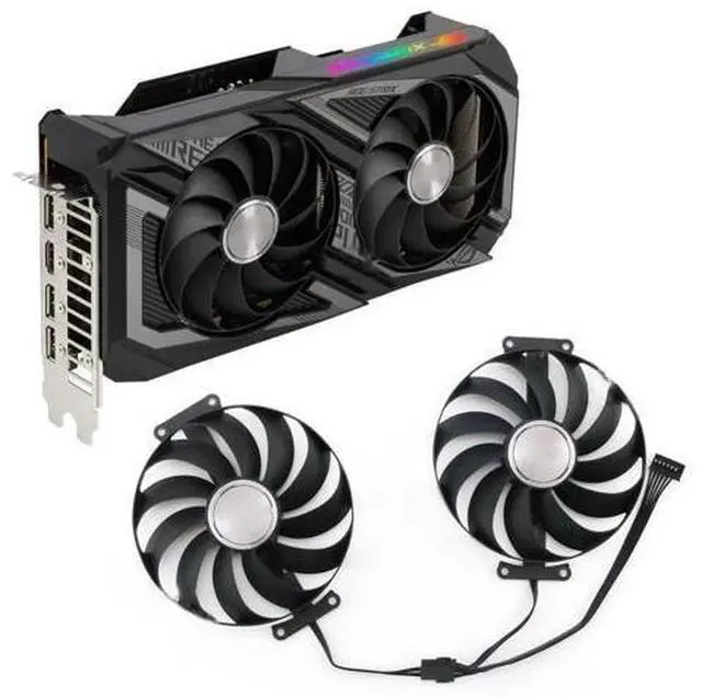 Main image of For ASUS RX 6600XT 8GB ROG STRIX OC Graphics Video Card Cooling Fan T129215SU