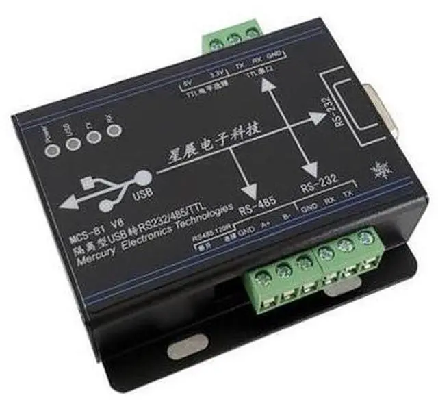 Main image of FTDI Chip Isolated USB to TTL/RS232/RS485 3 IN 1 Serial Port Adapter Industrial-grade TTL RS-232 RS-485 Isolation