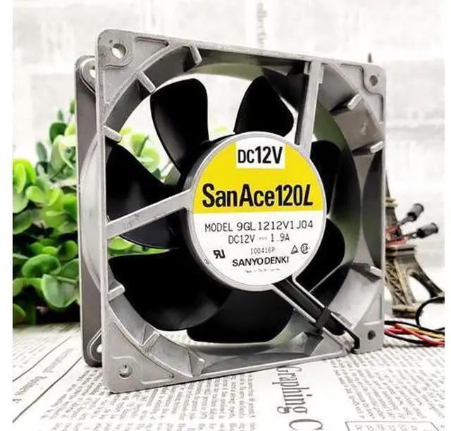 Main image of For San Ace 9GL1212V1J04 120L 12V 1.9A 12CM Max Airflow Rate Violence Cooling Fan 120x120x38mm