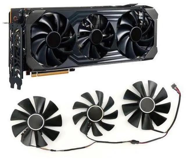 Main image of For POWERCOLOR RX6900XT 6800XT RX6800 6700 Devi Graphics Card Cooling Fan T129215SU
