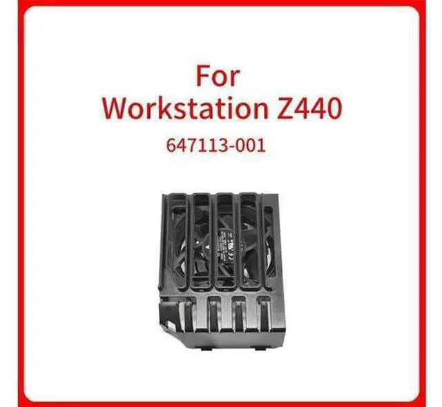 Main image of Cooling Fan Front Case Fan Assembly 647113-001 for Z440 Workstation Cooling Assembly Workstation Front Chassis Fan