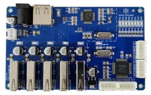 Main image of FTDI USB to 4 Ports TTL 5V 3.3V Serial Port Adapter, USB HUB 5-Ports USB Splitter, USB Expansion Multiple Serial Port