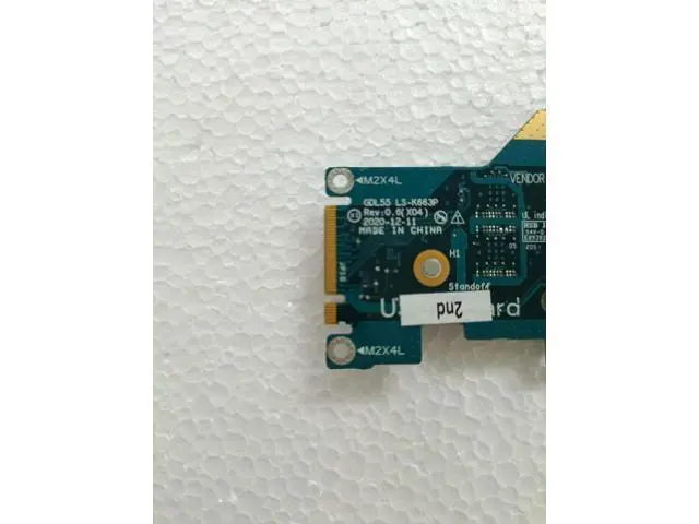 Alt view image 3 of 4 - for G15 5515 5511 5510 USB IO Board Power Button Board Switch Panel GDL55 LS-K663P 08Y03 W