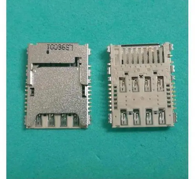 Main image of 100PCS/LOT For Galaxy S5 I9600 G900 G900H G900X G900F G900T micro Sim Card Reader Holder Slot Tray port socket connector