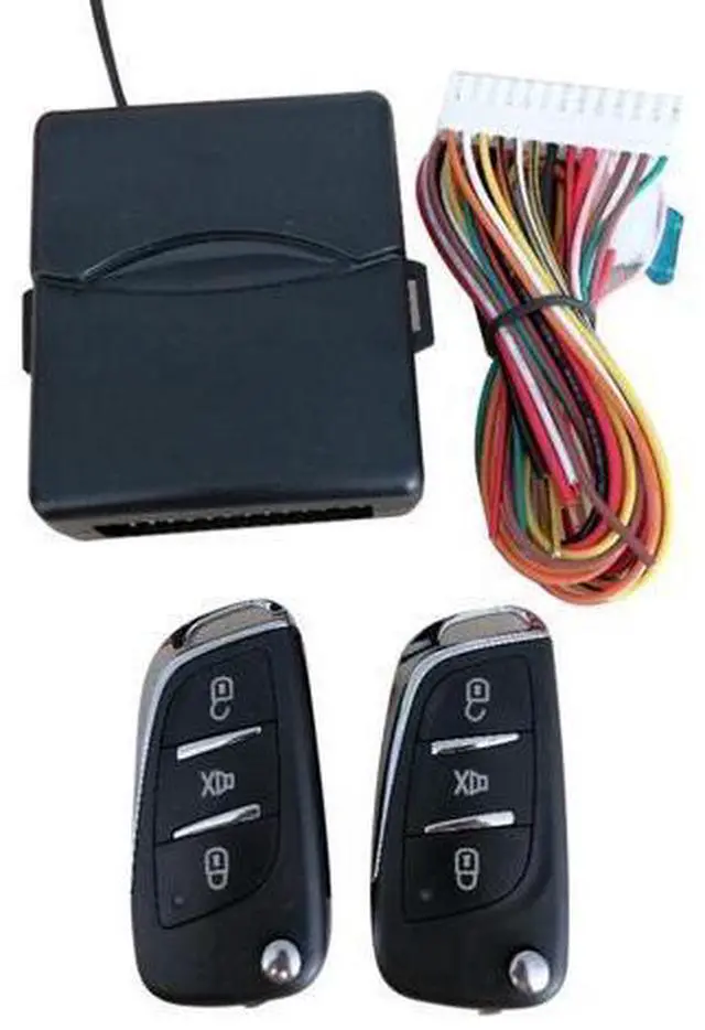 Main image of Universal Car Door Lock Remote Central Kit Auto Keyless Entry System Start Stop LED Keychain Central Kit Door Lock