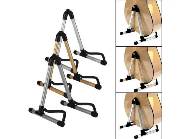 Alt view image 2 of 2 - SK20 Alloy Guitar Stand Universal Folding For Acoustic Electric Guitars Guitar Floor Stand Holder Excellent
