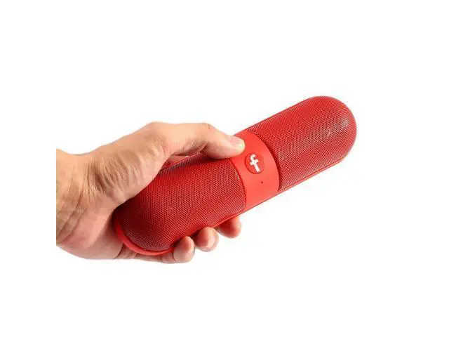 Alt view image 2 of 2 - Portable Mini Speakers TF Card Stereo Wireless Music Outdoor Pill Speakers with Build-in Microphone