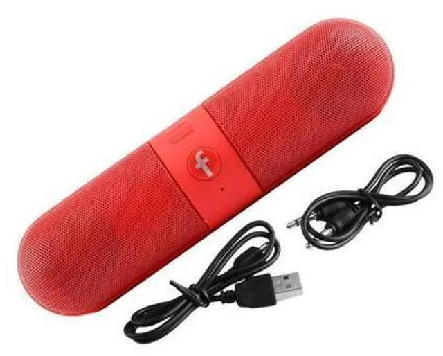 Main image of Portable Mini Speakers TF Card Stereo Wireless Music Outdoor Pill Speakers with Build-in Microphone