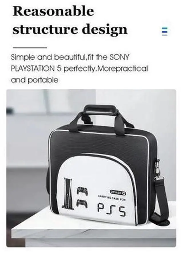Main image of Storage Bag Large Capacity Protective Cover Bag Organizer Portable Carrying Storage Bag Wear-resistant Scratchproof for PS5