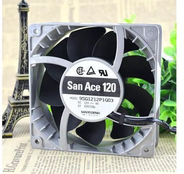 Main image of For Sanyo 9SG1212P1G06 9SG1212P1G03 12cm high temperature fan speed fan violence 12038 12V 4A powerful 120*120*38mm