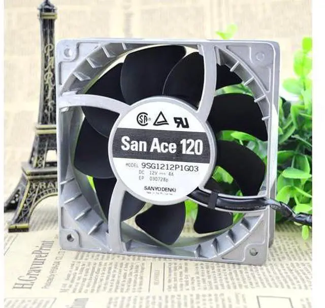 Main image of For Sanyo 9SG1212P1G03 12cm high temperature fan speed fan violence 12038 12V 4A powerful 120*120*38mm