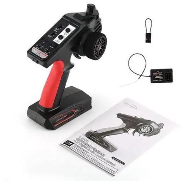 Main image of AUSTAR AX6S 2.4G 4CH Transmitter Radio Remote Control with AX-6S Receiver for Q65 MN90 1/10 1/8 TRX4 Axial SCX10 D90 RC Car Boat