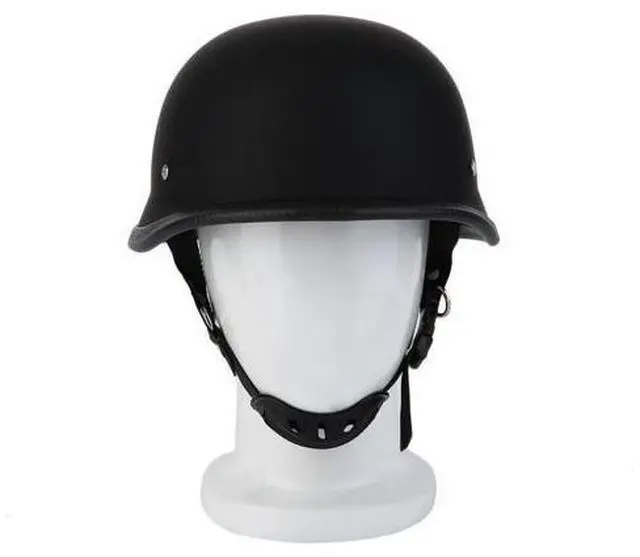 Main image of est M/L/XL / Motorcycle Helmet Matte Black German Style Vintage Durable Half Face German Helmet Motorcycle Helmet Hot Selling