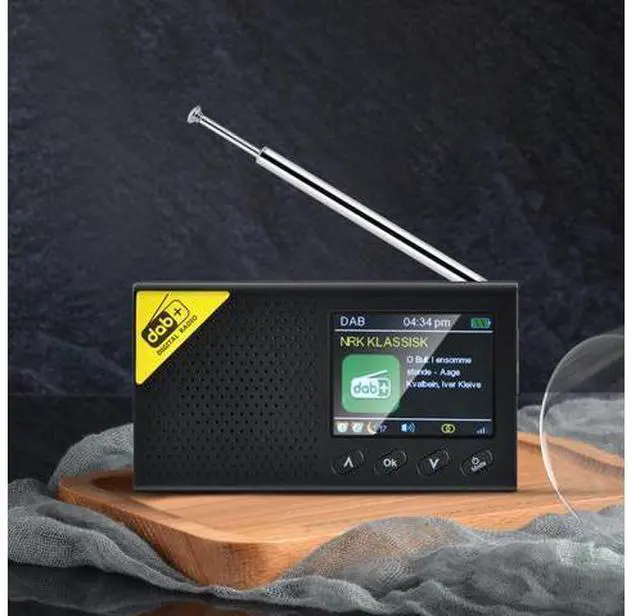 Main image of Portable Digital Radio Bluetooth-compatible 5.0 Stereo Portable for Home Office DAB FM Receiver Audio Broadcasting Player