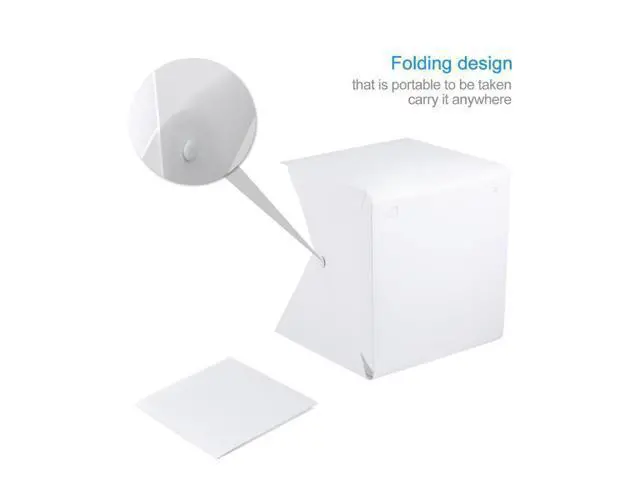Alt view image 2 of 2 - 22*23*24CM Mini Desktop Photo Studio Foldable LED Light Box Room Stepless Dimming for Camera Phone Product Photography Box
